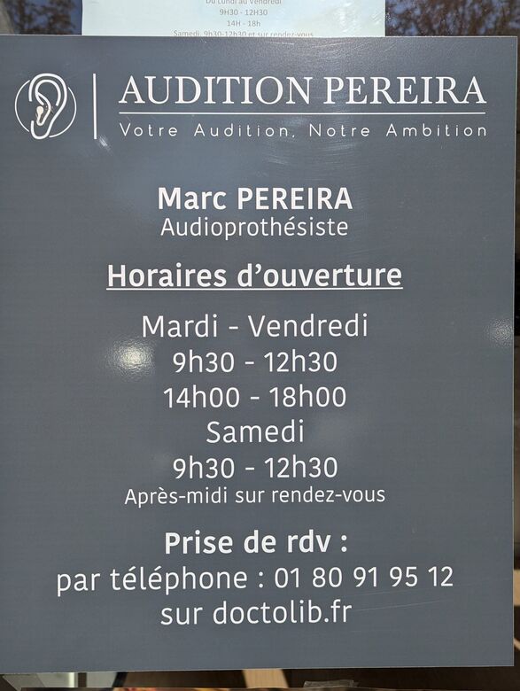 Image principale de l'audioprothésiste AUDITION PEREIRA